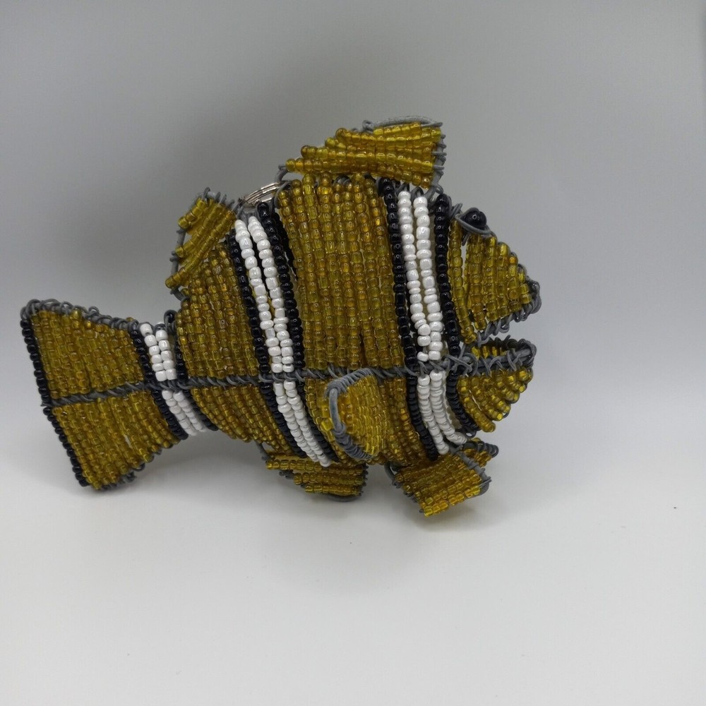 3D Beaded Clown fish Christmas or anytime decor trinket Ornament Finding Nemo